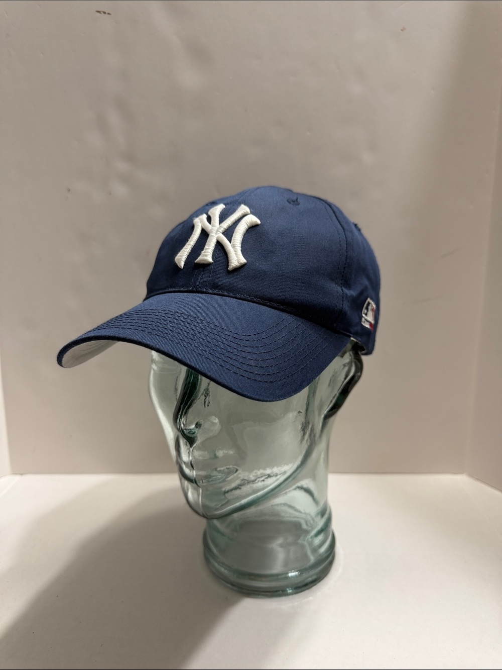 MLB Navy Blue New York Yankees Adjustable Baseball Cap with White Logo